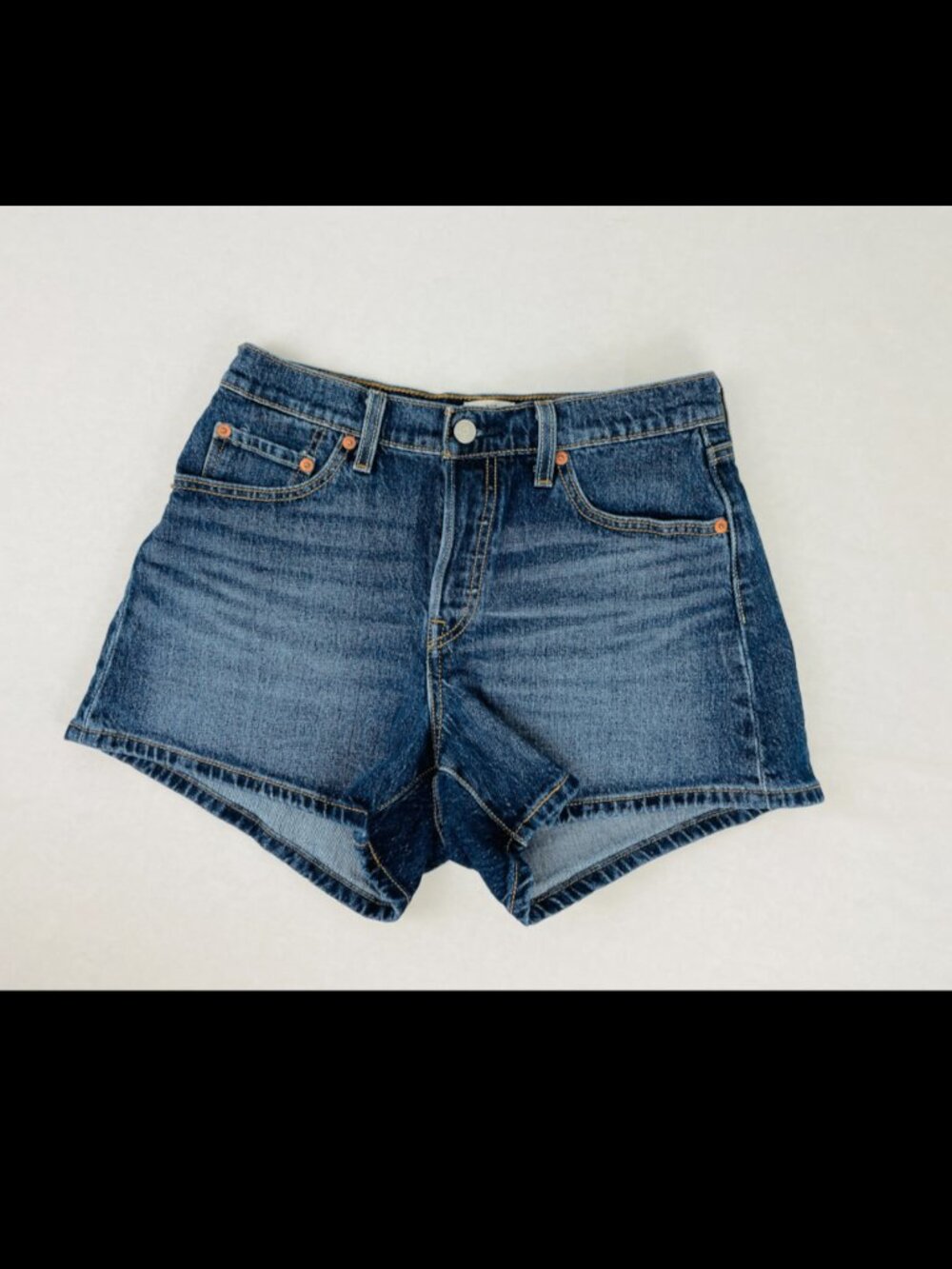 Levi's 501 Women's Original High Rise Denim Shorts Size W29 Medium Wash Blue